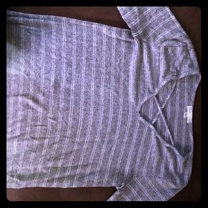 3/4 sleeve, cage front sweater